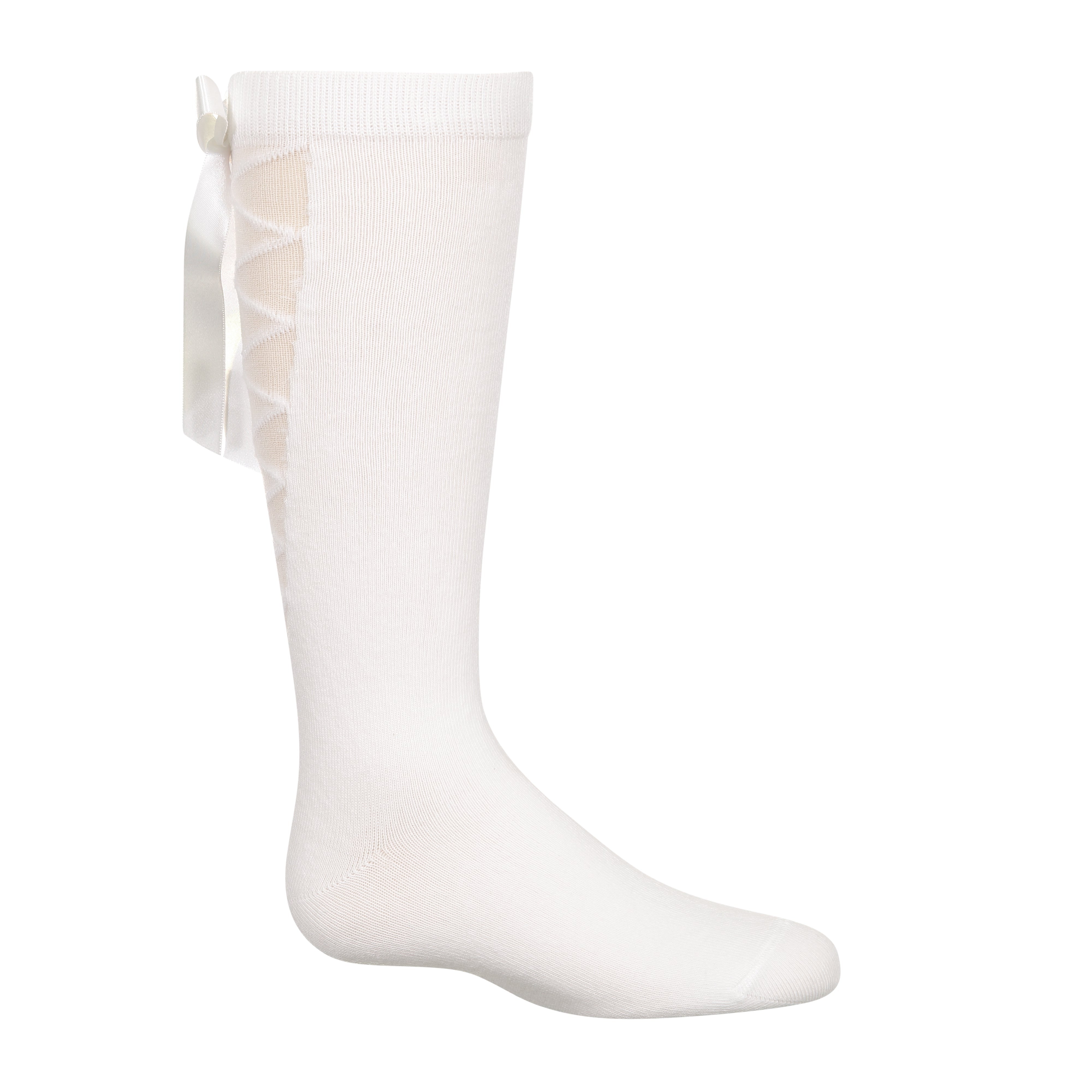 LACE UP KNEE WHITE/CREAM - BY JRP