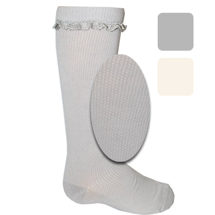 Pique Knee Sock - BY JRP